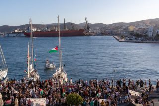 sumud flotilla syros